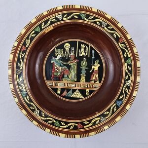 Handcrafted Decorative Plate with Intricate Design